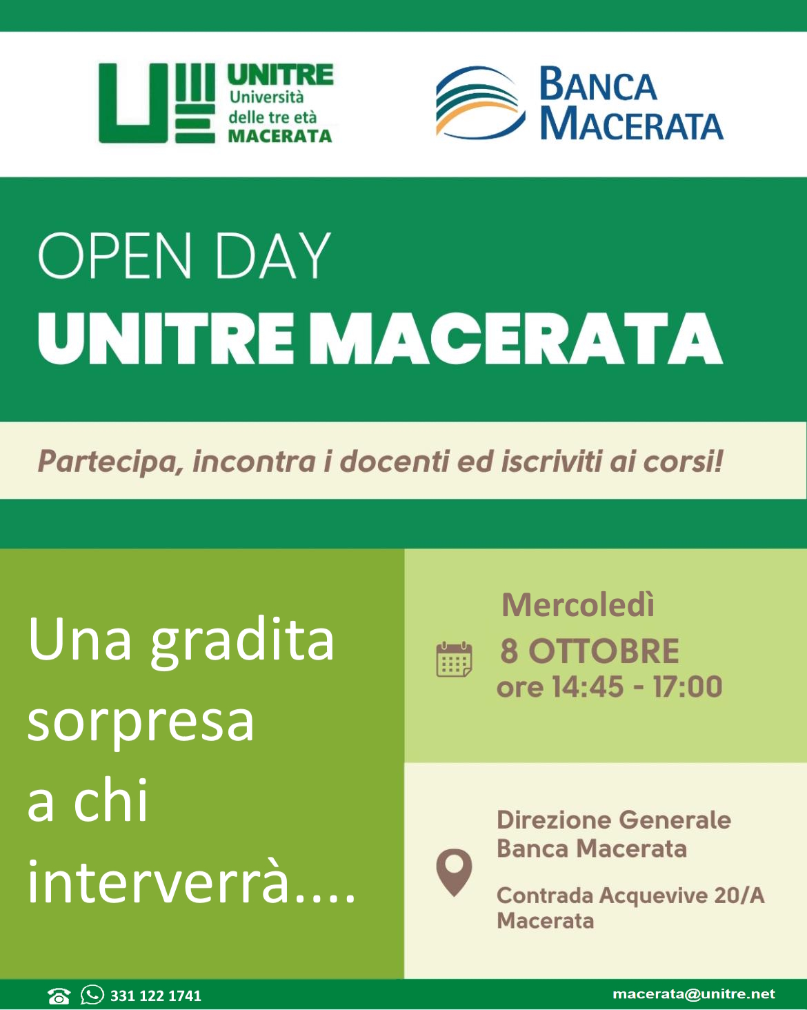 Galleria Unitre Macerata 2025-26