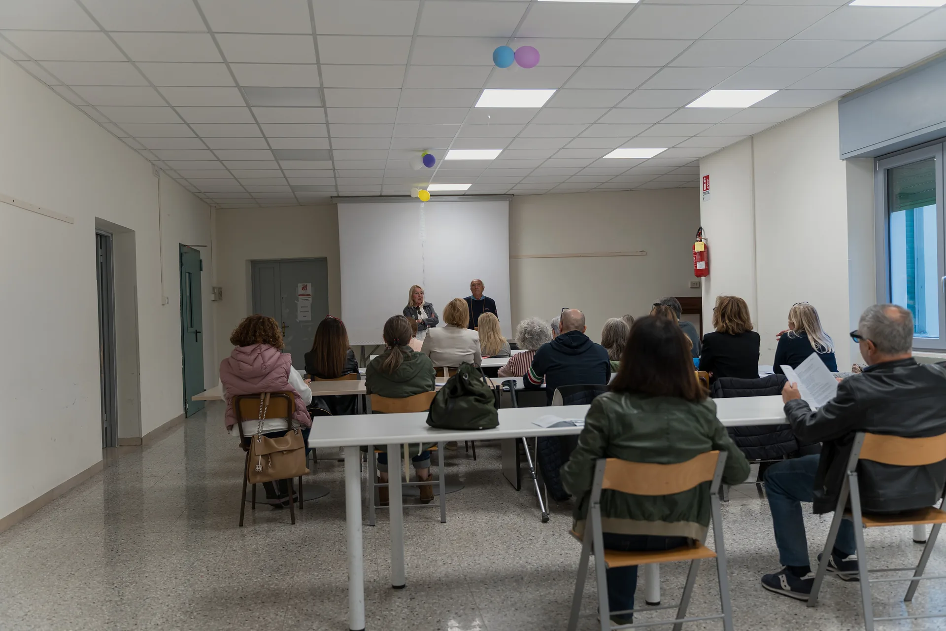 L’aula del corso di dizione e letture teatrali di Unitre Macerata, martedì 13 ottobre 2026